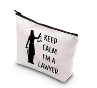 PLITI Borsa cosmetica per avvocati, bilancia della giustizia, regalo, avvocato, regalo Keep Calm I'm A lawyer, borsa per trucco, Keep Calm Lawyeru, Keep Calm Lawyeru
