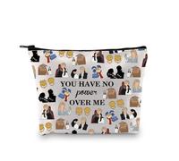 PLITI Borsa per il trucco a tema labirinto con scritta "You Have No Power Over Me" (lingua italiana non garantita) per amici e familiari, regalo carino per amanti dei vermi Ello, Non avere potere