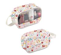 PLITI Borsa per il trucco coreano regalo per fan del dramma coreano Just A Girl Who Loves K-Pop Zipper Pouch Regalo di gruppo coreano per gli amanti del dramma k, Ama Pop Mbu, alla moda