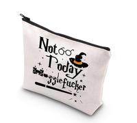 PLITI Borsa per il trucco per gli amanti dei libri, idea regalo, da viaggio, bibliotecario, lettore, bibliofilo, topo di biblioteca, regalo per amanti della lettura, Non Todayu, alla moda