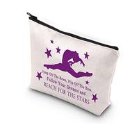 PLITI Borsa per trucchi da ginnastica per donne e ragazze, regalo motivazionale per allenatori di ginnastica, Salta fuori dal fascio Bagu