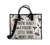 PLITI Borsa tote con scritta "Fourth Wing Dragon Rider", idea regalo per i fan di You're Really A Violent Little Thing Fourth Wings, Violenta Piccola Cosa Teu, medium