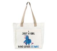 PLITI Borsa tote Eeyore Tote Bag Just a Girl Who Loves Ih-Oh Regalo per gli amanti di Ih-Oh, Just Loves Eey Tbu, medium