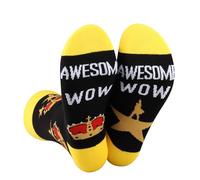 PLITI Calzini musicali Hamilton regalo ispirato alla canzone Hamilton Lyrics Socks impressionante Wow Broadway regalo musicale dramma star regalo, Fantastico Wow SockU, Taglia unica