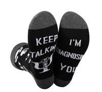 PLITI Calzini psicologi Keep Talking I'm Diagnostosing You Regalo per terapeuta Psicologo Psicologia Consulente Psichiatra, diagnosticare SocksU, Taglia unica