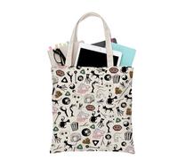 PLITI Coraline Gift Coraline Fan Tote Bag The Secret Door Thriller Movie Ispirato Regalo Fantasma Madre Merchandise Fantasy Film, Corali 2009 Tgu, medium