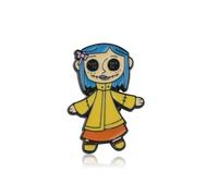 PLITI Coraline Spilla Coraline Fan Regalo The Secret Door Regalo Fantasma Madre Fantasia Film Regalo Horror Film Amante Regalo, Medio, Acciaio inossidabile