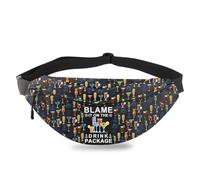 PLITI Cruising Gift Blame It On The Drink Pacchetto Family Cruise Crossbody Fanny Pack Cool Alcool Bevande a tema Regalo per feste, Colpa Pacchetto Fpu, alla moda