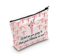 PLITI Divertente regalo per isterectomia per isterectomia, regalo di recupero utero, regalo per la rimozione dell'utero, borsa per il trucco per le donne, Colpa Bitchiness Bagu, alla moda
