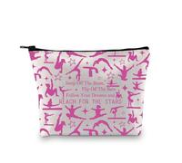 PLITI Ginnastica Makeup Bag Ginnastica Amante Regali Jump Off The Beam Flip Off The Bar Ginnastica Stuff per Gymnast Gift, Jump Off Beam Bag2u, alla moda