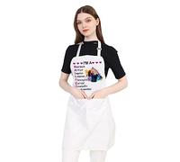 PLITI Grembiule da donna con scritta "I'm a Nail Tech Artist Inspirer Listener Therapist Earner Counselor Hard-Worker, Nail tech Artista APW U, M