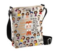 PLITI Hamilton The Broadway Musical Gifts Hamilton Borsa a tracolla musicale Da Da Dat Da Re Giorgio III Regalo per i fan, Dat Da Cbagu, 8×7.5×1.8inches