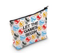 PLITI Hunger Movie Inspired Merch Hunger Series Fans Gift Let The Games Begin Songbirds and Snakes Makeup Bag, Giochi Begin Bagu, alla moda