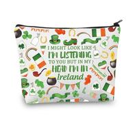 PLITI Irlanda Makeup Bag Irlanda Regalo di Viaggio Irlanda Souvenir Regalo Irlanda Viaggio Regalo Irlanda Amante Regalo Irlanda Viaggio Regalo, Potrei Irlandese, alla moda