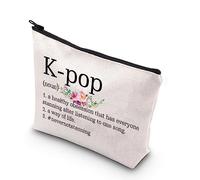 PLITI K-POP Borsa per il trucco K-POP Merchandise Gift K-POP Fan Regalo per i fan del dramma coreano Regali K-POP Amante della Musica Regalo K-Drama Amante Regalo, K-pop Sostantivo U, alla moda
