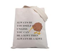 PLITI Kiwi Gifts Nuova Zelanda Bird Lovers Gift Always Be Yourself Unless You Can Be a Kiwi Funny Kiwi Bird Theme Tote Bag, Diventa un Kiwi Tgu, medium