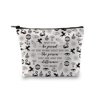PLITI KOTLC Merchandise Keeper of The Lost Cities - Borsa per trucchi a tema "Città perdute", idea regalo per amanti dei libri, Sii orgoglioso di Lostc Bagu, alla moda