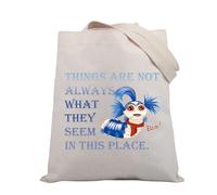 PLITI Labyrinth Merchandise The Worm Citazione Gift Things Are Not Always What They Seem In This Place Tote Bag For Friend, Cose che sembrano Tgu, medium