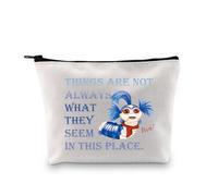 PLITI Labyrinth Merchandise The Worm Quote Gift Things are Not Always What They Seem in This Place Trousse Trucco per Amico, Cose che sembrano Bagu, alla moda