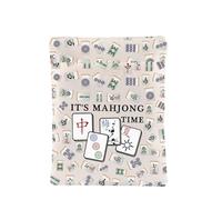PLITI Mahjong Gifts Divertente Mahjong Player Gifts It's Mahjong Time Mahjong Lover Bag Mahjong Board Game Fan Gift (Mahjong time BSU)