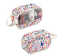 PLITI Mary Movie Makeup Bag in Every Job That Must Be Done There is a Element of Fun Travel Pouch Umbrella Fans Gift, In ogni lavoro Mbu, alla moda