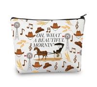 PLITI Oklahoma Musical Inspired Gift Oh What A Beautiful Mornin' Makeup Bag Oklahoma Musical Fans Gift Musical Lovers Regali, Bella Morninu, alla moda