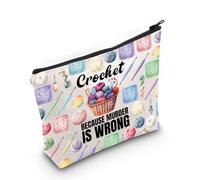 PLITI Regali all'uncinetto Regali all'uncinetto per gli amanti dell'uncinetto Regalo all'uncinetto Perché l'omicidio è sbagliato Borsa per maglieria all'uncinetto, Bagu all'uncinetto sbagliato, alla