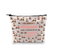 PLITI Regali di furetto per gli amanti del furetto Regali I Am Currently Unsupervised I Know It Freaks Me Out Too Ferret Mom Makeup Bag, Endless Ferret Bagu, alla moda