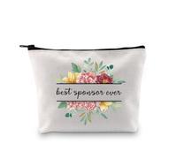 PLITI Regali per lo sponsor della cresima per le donne AA Sponsor Apprezzamento Regalo Miglior Sponsor di Sempre Borsa per il trucco Regalo Sponsor Religioso, Miglior Sponsor Bagu, alla moda