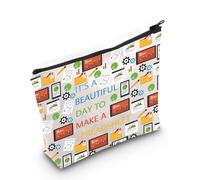 PLITI Regalo contabile Regalo Contabilità Regalo CPA È una bella giornata per fare una borsa per il trucco per fogli di calcolo per le donne, Bellissimo foglio di calcolo Bagu, alla moda