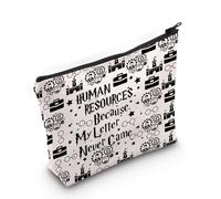 PLITI Regalo delle risorse umane responsabile delle risorse umane regalo Risorse umane perché la mia lettera non è mai venuta borsa per il trucco per direttore delle risorse, Hr Lettera Bagu, alla