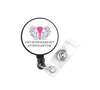 PLITI Regalo per il recupero dell'isterectomia Regalo di rimozione dell'utero I Got 99 Problems But A Uterus Ain't One Uterus Badge Reel per infermiera (99 Problems badgeU)