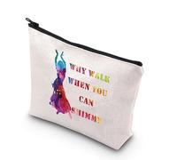 PLITI Regalo per la danza del ventre, con scritta in lingua inglese "Why Walk When You Can Shimmy" (lingua italiana non garantita), Puoi Shimmyu, alla moda