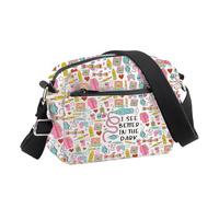 PLITI Sonographer Borsa a tracolla Ecografia Tecnico Regalo Sonografia Tech Regalo Radiologo I See Better In The Dark, vedere Meglio scuro cbu, 24.5*8*18 cm