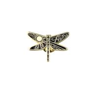PLITI Spilla a forma di libellula, sole, luna, libellula, regalo commemorativo, libellula, regalo per fan della perdita della persona amata, Medio, Acciaio inossidabile