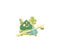 PLITI Spille smaltate da gioco Regalo ispirato al videogioco Korok Dad Gift Kawaii Anime Pins Gioco Fan Regali del mondo, Medio, Acciaio inossidabile