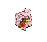 PLITI Stomaco Smalto Pin Gastroenterologo Regalo Gastroenterologo Medico Regali Chirurgia del Colon Recupero Regali GI Infermiera Regalo, Medio, Acciaio inossidabile