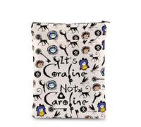 PLITI The Secret Door - Custodia per libro ispirata al film Thriller Fantasy con scritta "It's Cora-line Not Caroline", per amanti dei libri (non Caroline BSU)