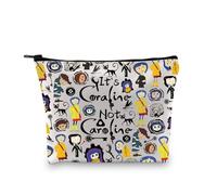PLITI The Secret Door Thriller Movie Inspired Gift Ghost Mother Merchandise It's Cora-line Not Caroline Makeup Bag, Non Caroline Bagu, alla moda