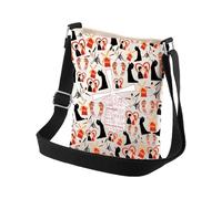 PLITI Vintage Paris Red Windmill Cossbody Bag French Can-can regali musicali ispirati regali Teatro Amante regali, Red Windmill Cbagu, 8×7.5×1.8inches