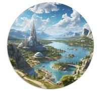 Plitvice Lakes National Park 1000 Pezzi Jigsaw Puzzle Adulti Puzzle Rotondo Idea Regalo Per Bambini Decompressione E Regalo Per Adulti E Bambini Stampa Di Alta Qualità 1000pcs (67.5x67.5cm)