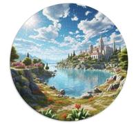 Plitvice Lakes National Park 1000 Pezzi Jigsaw Puzzle Adulti Round Jigsaw Puzzle Idea Regalo Per Famiglia Per Adulti E Bambini Da 14 Anni E Più Stampa Di Alta Qualità 1000pcs (67.5x67.5cm)