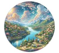 Plitvice Lakes National Park 1000 Pezzi Puzzle Grande Adulti Puzzle Rotondo Creativo Per Bambini Decompressione E Regalo Per Adulti E Bambini Stampa Di Alta Qualità 1000pcs (67.5x67.5cm)
