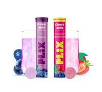 PLIX Skin Hydration Combo-acido ialuronico e glutatione luminoso della pelle ...