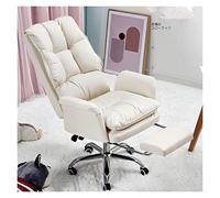 PLJKIHED Sedia da ufficio in pelle PU Sedia da gioco Computer Girevole Gamer Sedia dal vivo Casa Camera da letto Divano Poltrone Mobili (D taglia unica) Stabilize