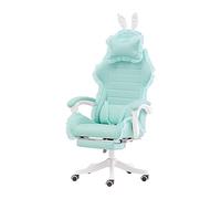 PLJKIHED Sedia per computer, Sedia da gioco Sedia per computer Design Home Office Camera da letto Sedia per giochi dal vivo Sedia girevole e sollevabile (Colore : With Footrest-02) Stabilize