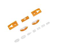 pljYocdO Copertura for luce a LED adatta for aereo RC modello 90mm Ares 3D EDF Jet(Yellow)