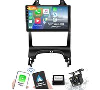 PLKEQS 8-Core [4G + 64G] Android 14 Car Radio Navi per P-eugeot 3008 (2009-2015) 9" schermo radio con Carplay Android Auto navigazione GPS con Bluetooth HIFI FM 5G-WiFi SWC MIC + 4 LED fotocamera