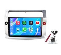 PLKEQS Android 14 Autoradio Stereo per C-itroen C4 (2004-2011) 9" Lettore Multimediale Touchscreen con Wireless Carplay GPS Navigazione FM RDS Bluetooth 5G-WiFi SWC DSP,M700s