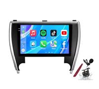PLKEQS Android 14 Autoradio Stereo per T-oyota Camry 7 XV 50 55 (2014-2017) 9" Lettore Multimediale Touchscreen con Wireless Carplay GPS Navigazione FM RDS Bluetooth 5G-WiFi SWC DSP,M600s